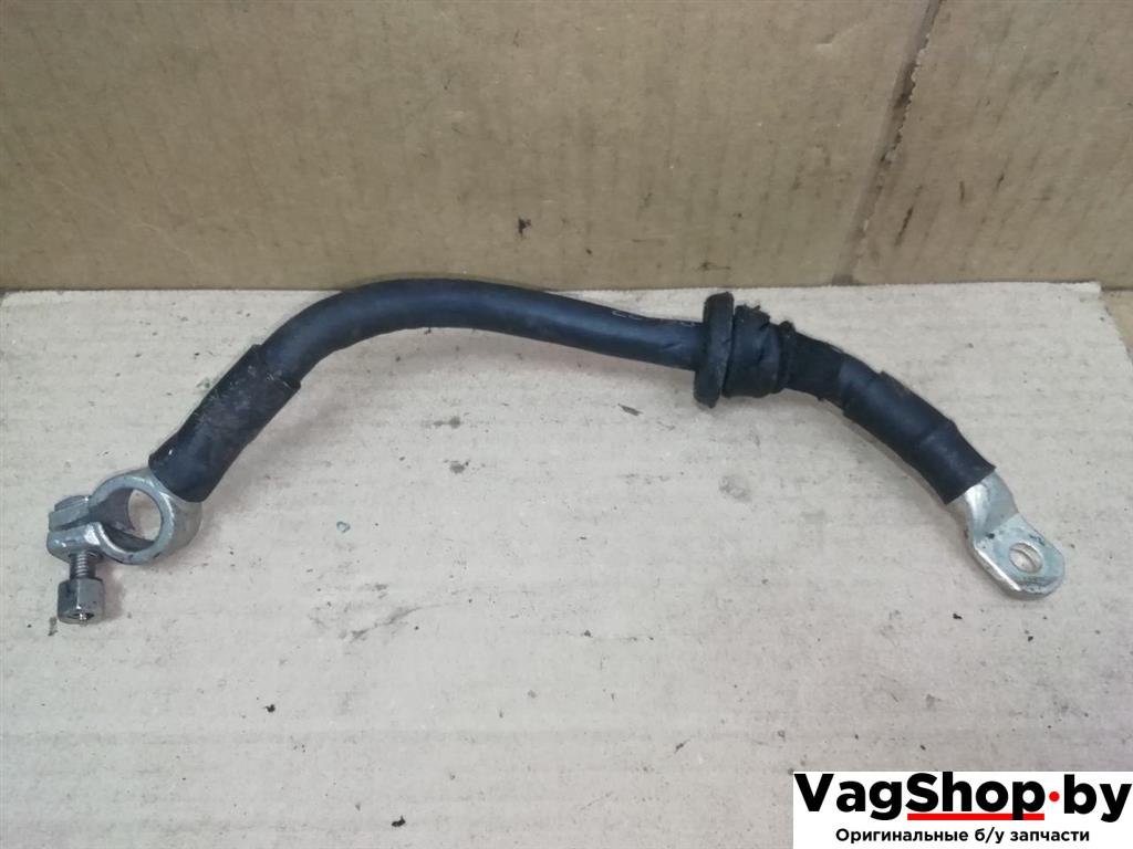 клемма аккумулятора минус Audi Q7 4L 2006, 3.0 л., TDi, BUG, дизель, АКПП, серебро, внедорожник 5 дв., полный привод, 4L0971235 - фото №1