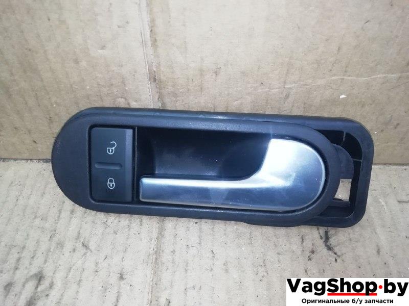 ручка внутренняя передняя правая Volkswagen Golf Plus 2 поколение 2010, 1.6 л., TDi, CAY, дизель, МКПП, серебро, хетчбэк 5 дв., передний привод, 5M0837114B, 5M2962125B - фото №1