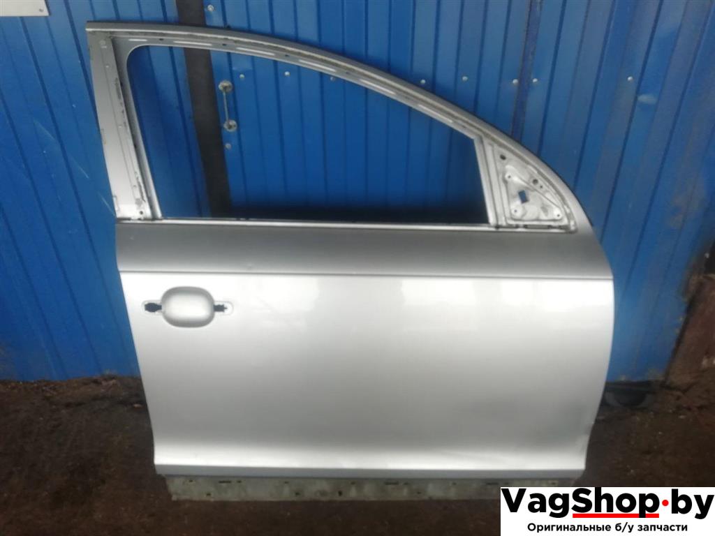 дверь передняя правая Audi Q7 4L 2006, 3.0 л., TDi, BUG, дизель, АКПП, серебро, внедорожник 5 дв., полный привод - фото №1
