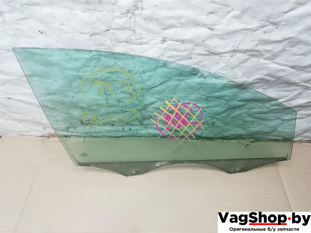 стекло двери передней правой Audi Q7 4L 2006, 3.0 л., TDi, BUG, дизель, АКПП, серебро, внедорожник 5 дв., полный привод - фото №1