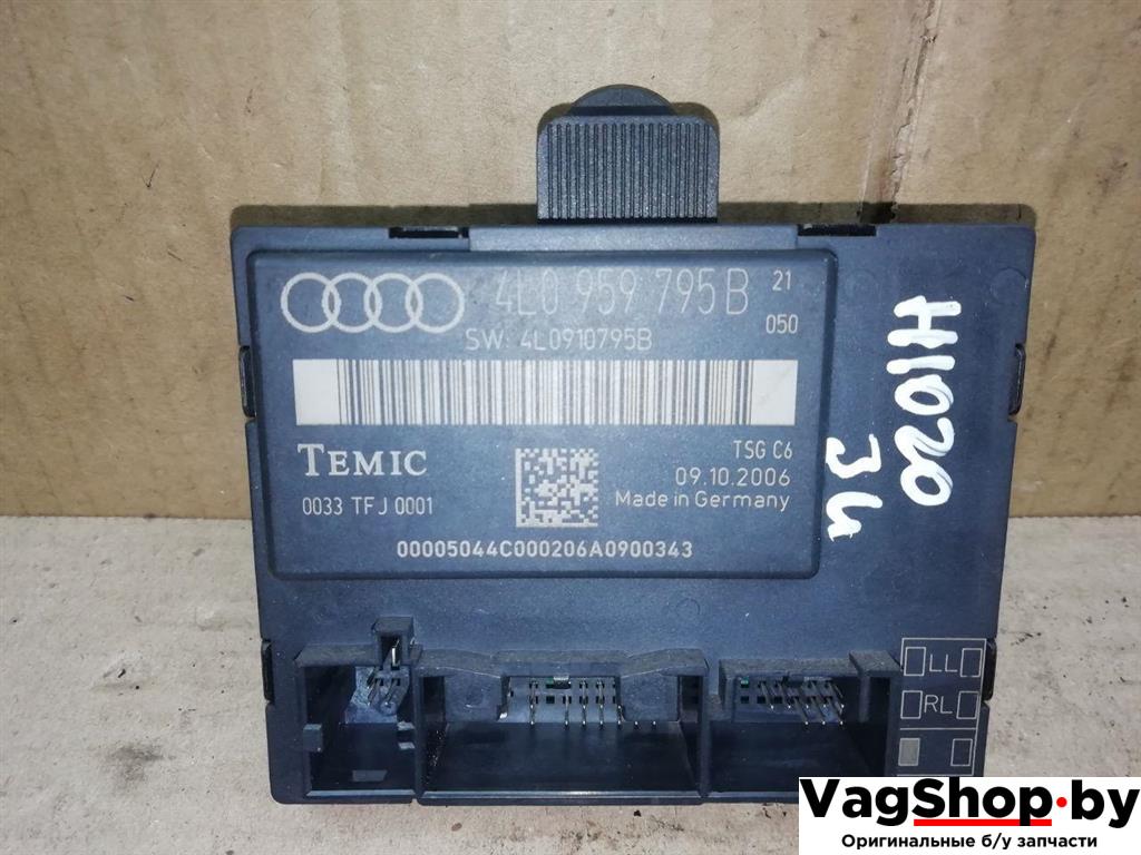 модуль управления двери Audi Q7 4L 2006, 3.0 л., TDi, BUG, дизель, АКПП, серебро, внедорожник 5 дв., полный привод, 4L0959795B, 4L0910795B - фото №1