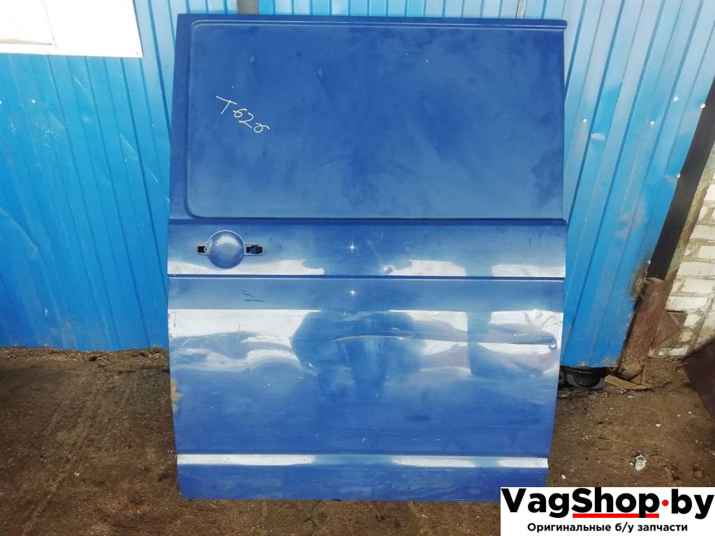 дверь сдвижная Volkswagen Transporter T5 2005, 2.5 л., TDi, AXD, дизель, МКПП, синий, фургон, передний привод - фото №1