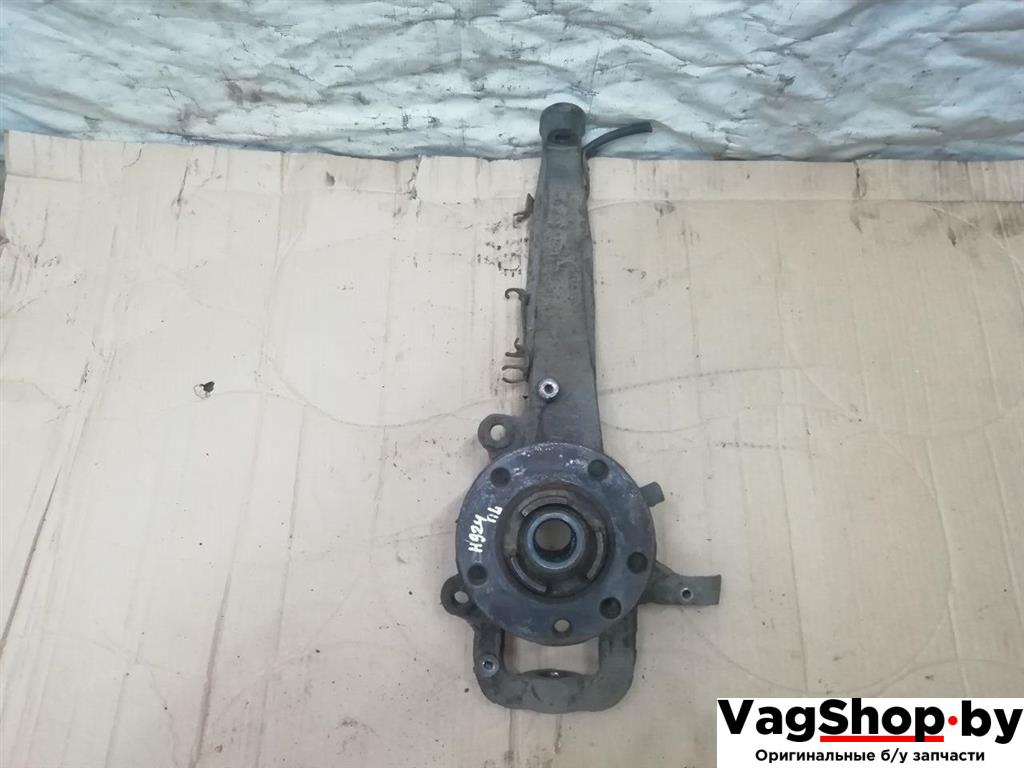 кулак поворотный левый Audi Q7 4L 2006, 3.0 л., TDi, BUG, дизель, АКПП, синий, внедорожник 5 дв., полный привод, 7L0407257A - фото №1