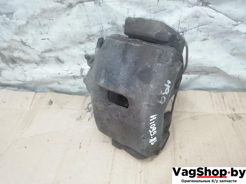 суппорт передний левый Volkswagen Golf Plus 2 поколение 2010, 1.6 л., TDi, CAY, дизель, МКПП, серебро, хетчбэк 5 дв., передний привод - фото №1