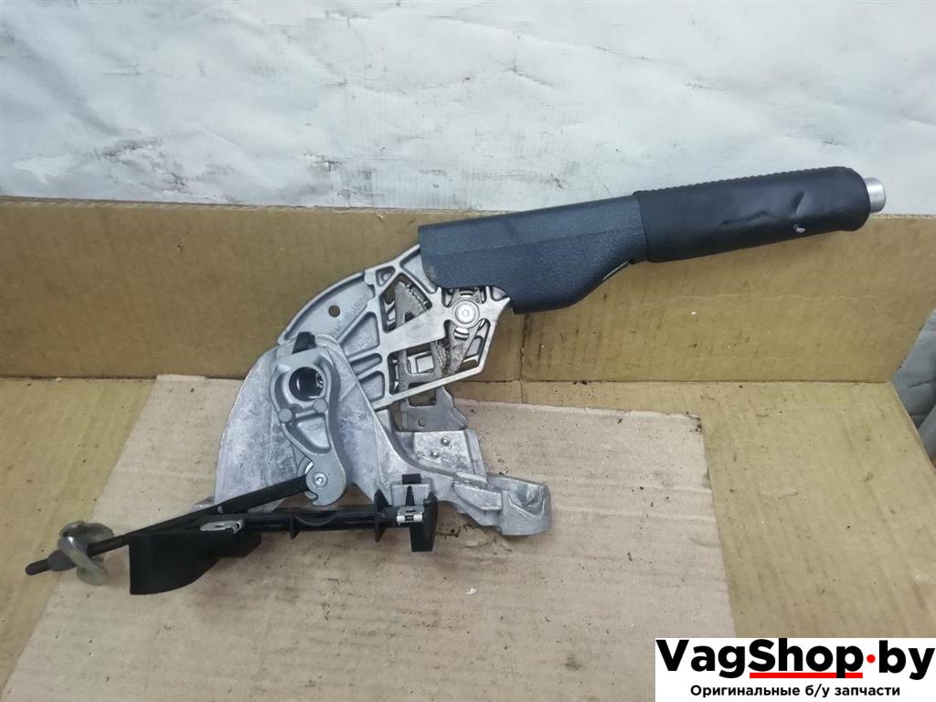рычаг ручного тормоза (ручника) Volkswagen Golf Plus 2 поколение 2010, 1.6 л., TDi, CAY, дизель, МКПП, серебро, хетчбэк 5 дв., передний привод - фото №1