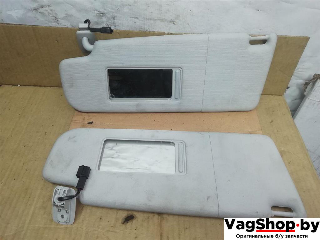 козырек солнцезащитный Volkswagen Golf Plus 2 поколение 2010, 1.6 л., TDi, CAY, дизель, МКПП, серебро, хетчбэк 5 дв., передний привод - фото №1