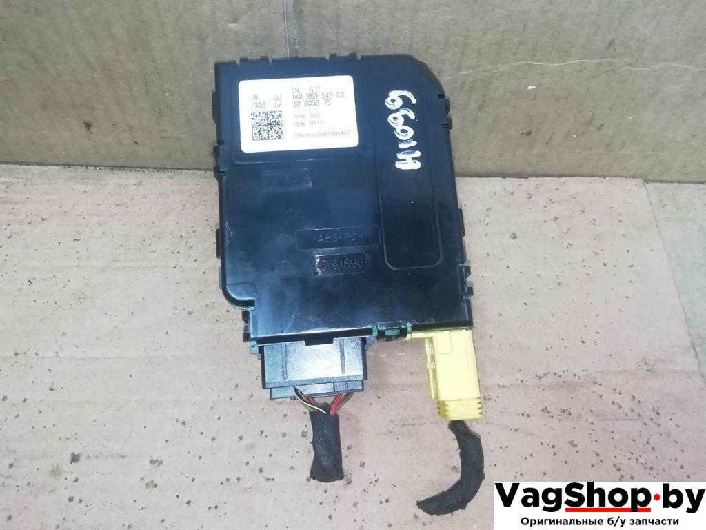 блок управления коммутационным центром Volkswagen Golf Plus 2 поколение 2010, 1.6 л., TDi, CAY, дизель, МКПП, серебро, хетчбэк 5 дв., передний привод, 1K0953549CQ - фото №1