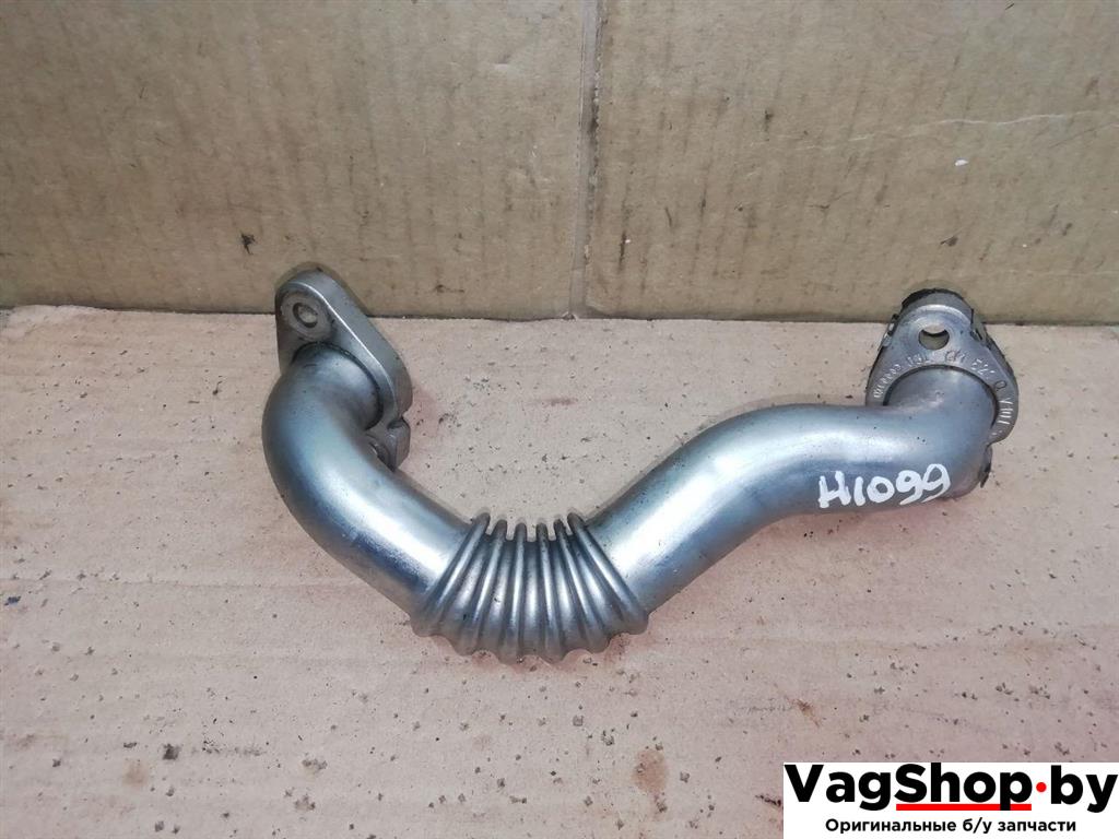 трубка системы рециркуляции EGR Volkswagen Golf Plus 2 поколение 2010, 1.6 л., TDi, CAY, дизель, МКПП, серебро, хетчбэк 5 дв., передний привод, 03L131521Q - фото №1