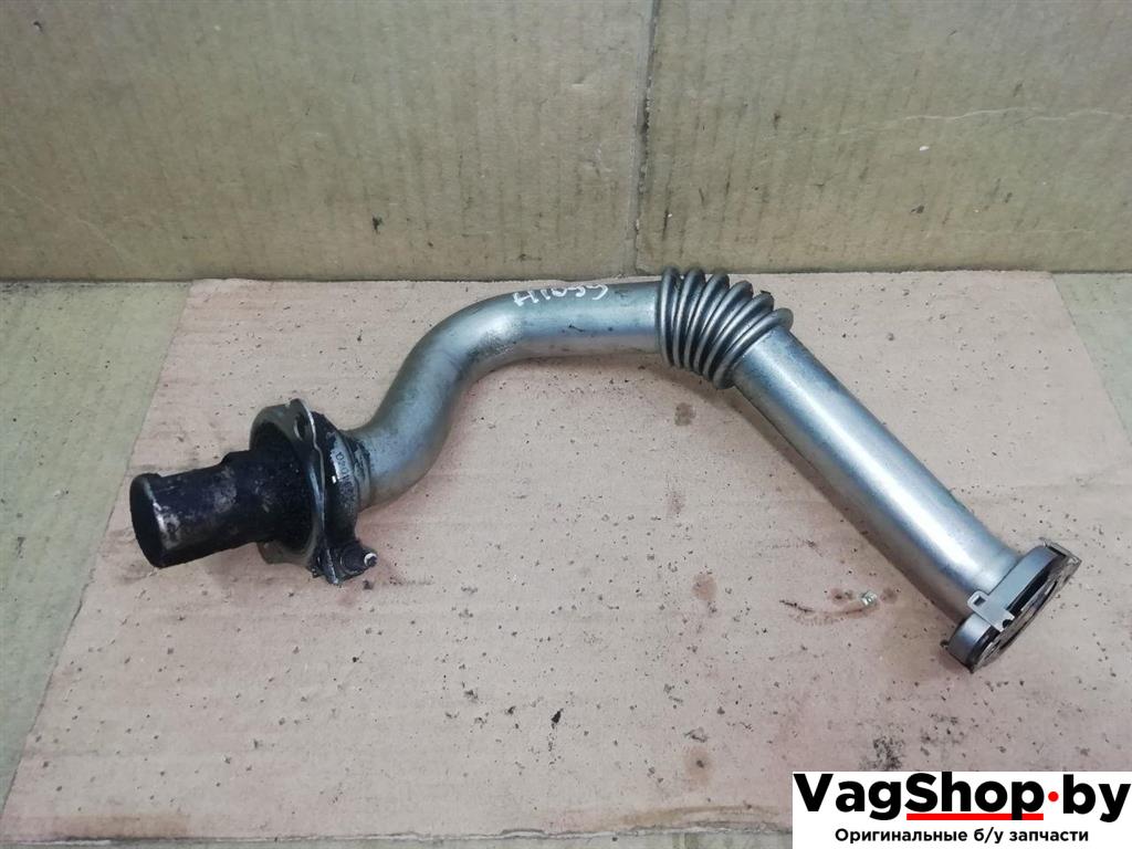 трубка системы рециркуляции EGR Volkswagen Golf Plus 2 поколение 2010, 1.6 л., TDi, CAY, дизель, МКПП, серебро, хетчбэк 5 дв., передний привод, 03L131521R - фото №1