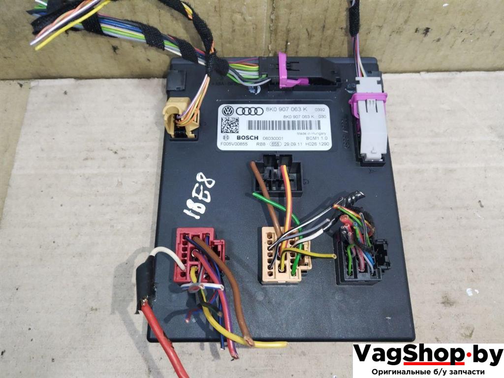 Блок управления BCM (Body Control Module) Audi A4 B8/8K 2011, 2.7 л., TDi, CGK, дизель, МКПП, белый, седан, передний привод, 8K0907063K - фото №1