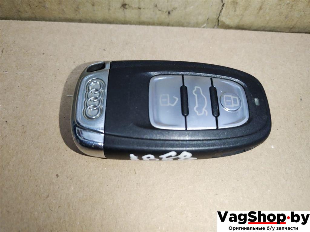 ключ Audi A4 B8/8K 2011, 2.7 л., TDi, CGK, дизель, МКПП, белый, седан, передний привод, 8T0959754D - фото №1