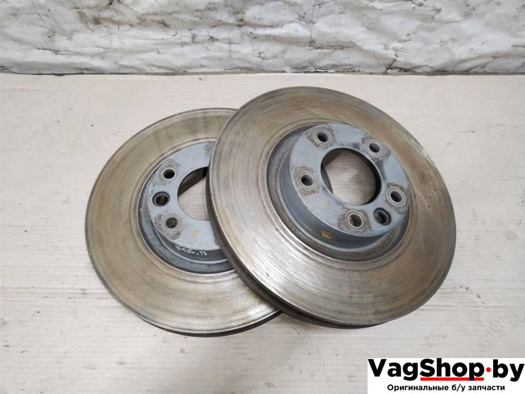 диск тормозной передний Porsche Cayenne 958 2012, 3.6 л., FSI, M 55.02, бензин, АКПП, черный, внедорожник 5 дв., полный привод - фото №1