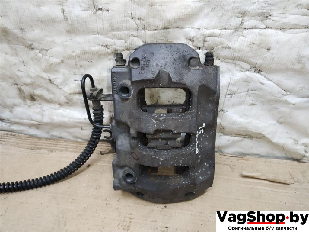 суппорт задний левый Porsche Cayenne 958 2012, 3.6 л., FSI, M 55.02, бензин, АКПП, черный, внедорожник 5 дв., полный привод - фото №1