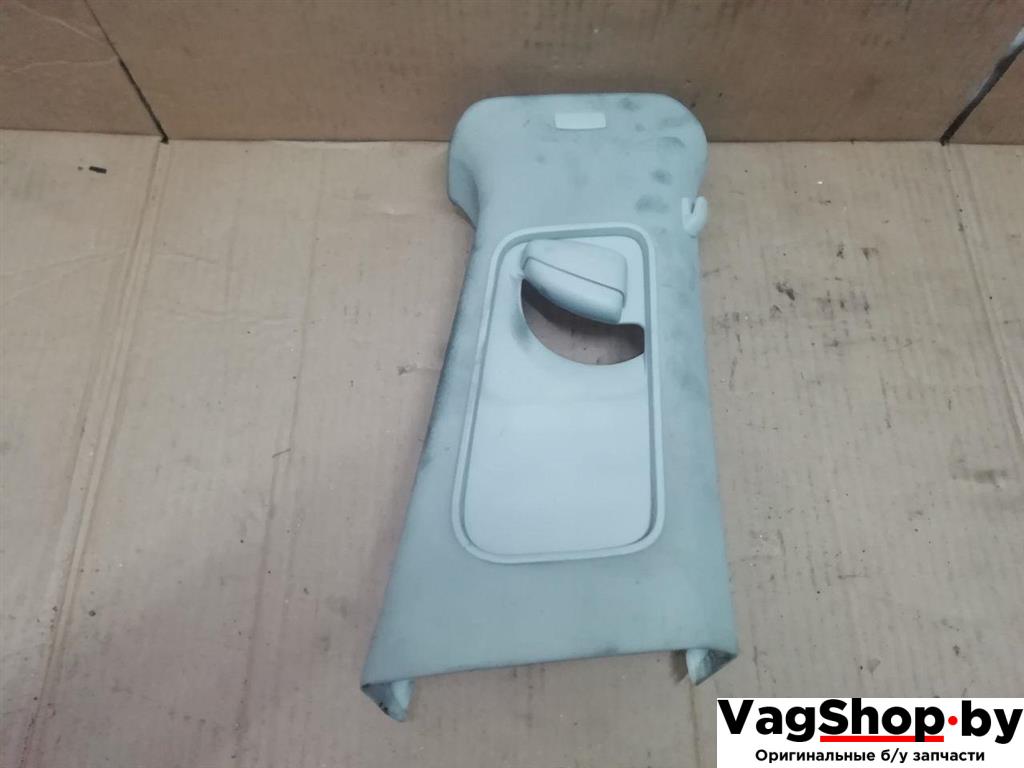 обшивка стойки центральной правой Volkswagen Passat B6 2009, 2.0 л., TDi, CBA, дизель, МКПП, голубой, седан, передний привод, 3C0868418F - фото №1