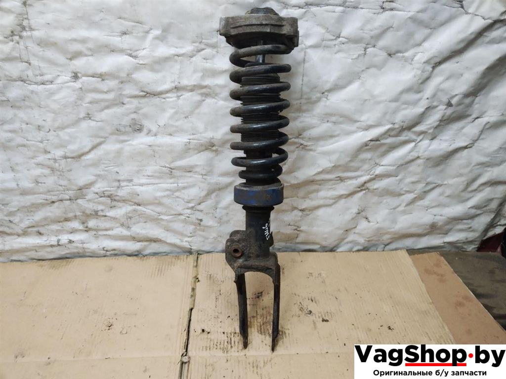 амортизатор передний левый Volkswagen Touareg 1 поколение 2006, 2.5 л., TDi, BAC, дизель, АКПП, синий, внедорожник 5 дв., полный привод, 7L6413031L - фото №1