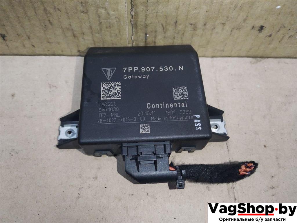 диагностический интерфейс Porsche Cayenne 958 2012, 3.6 л., FSI, M 55.02, бензин, АКПП, черный, внедорожник 5 дв., полный привод, 7PP907530N - фото №1