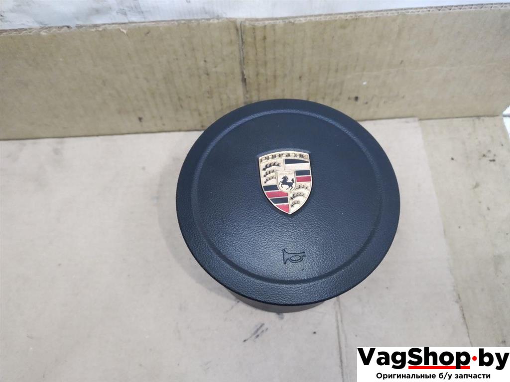 подушка безопасности водителя Porsche Cayenne 958 2012, 3.6 л., FSI, M 55.02, бензин, АКПП, черный, внедорожник 5 дв., полный привод, 7P58802015Q0 - фото №1