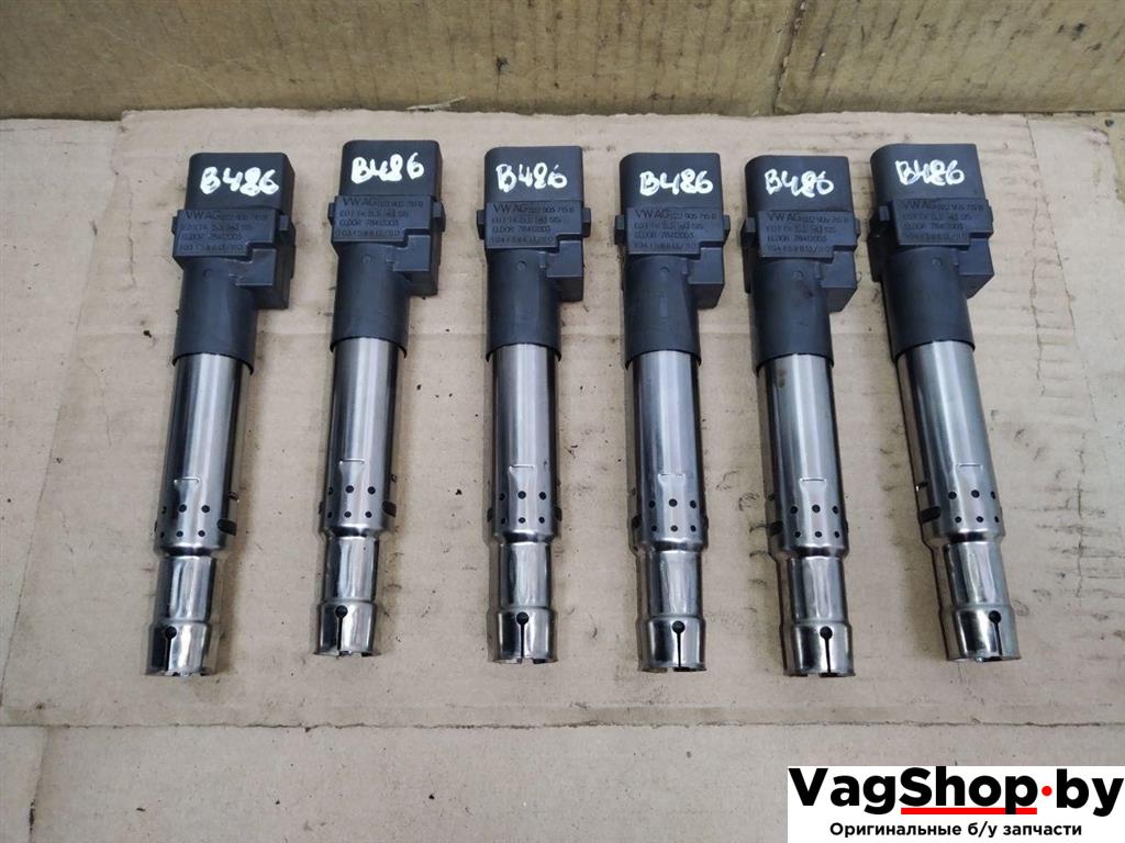 катушка зажигания Porsche Cayenne 958 2012, 3.6 л., FSI, M 55.02, бензин, АКПП, черный, внедорожник 5 дв., полный привод, 022905715B - фото №1