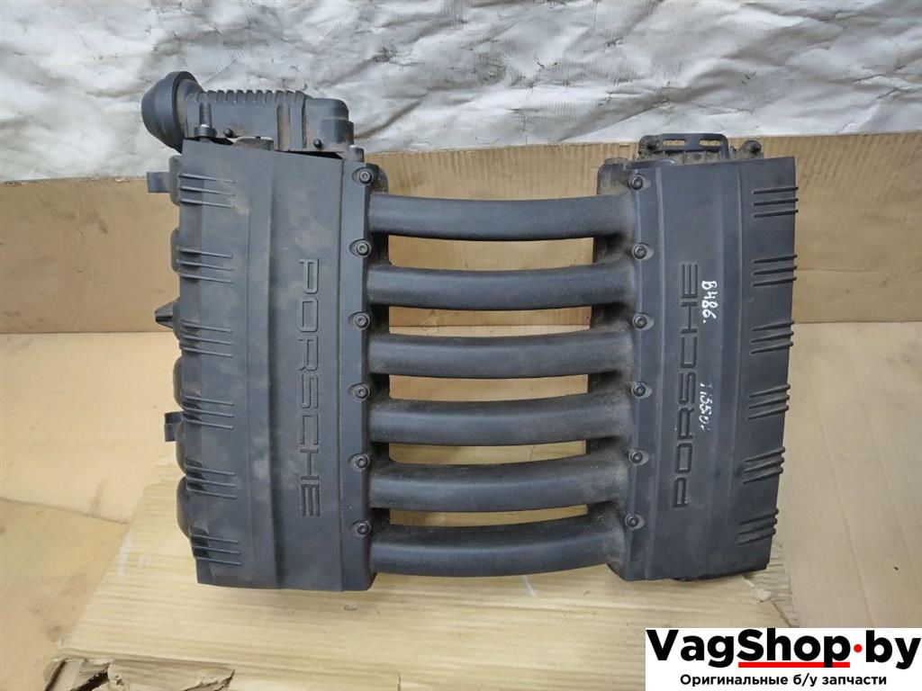 коллектор впускной Porsche Cayenne 958 2012, 3.6 л., FSI, M 55.02, бензин, АКПП, черный, внедорожник 5 дв., полный привод, 03H133201AB, 03H133185M - фото №1