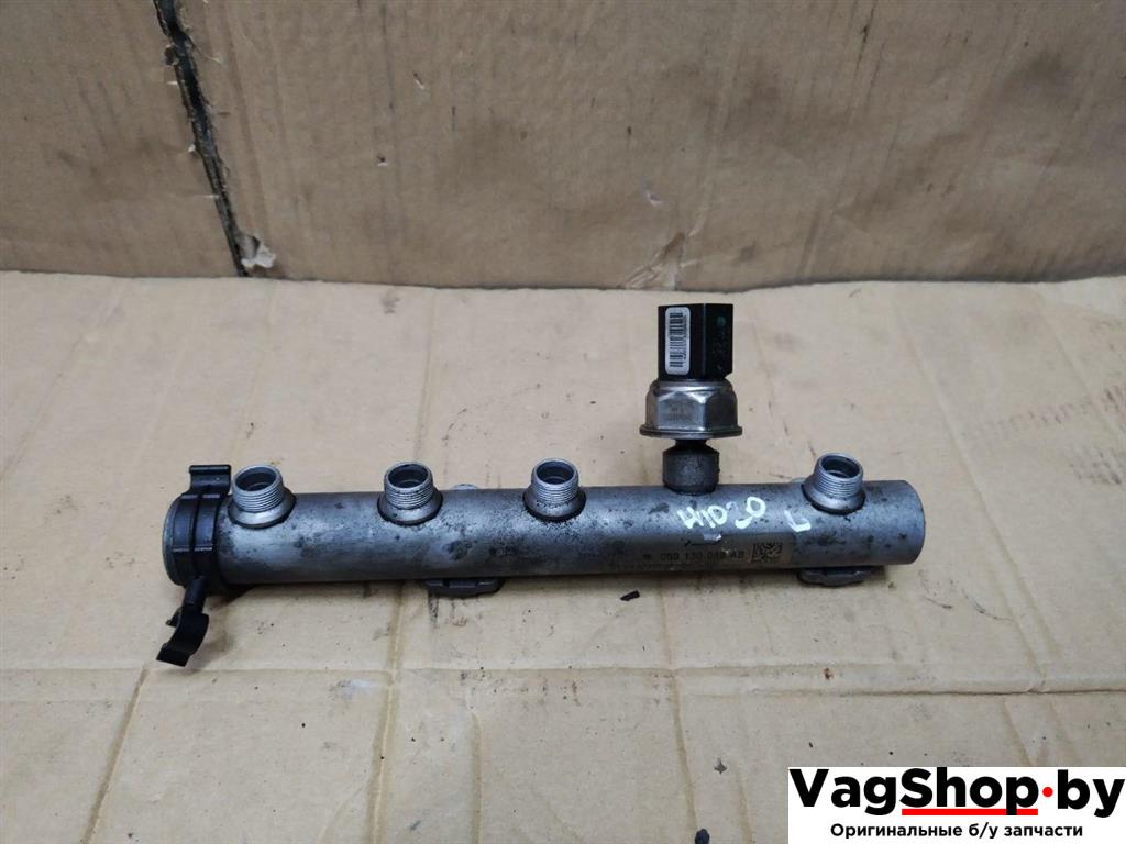 топливная рампа Audi Q7 4L 2006, 3.0 л., TDi, BUG, дизель, АКПП, серебро, внедорожник 5 дв., полный привод, 059130758E, 059130089AB - фото №1