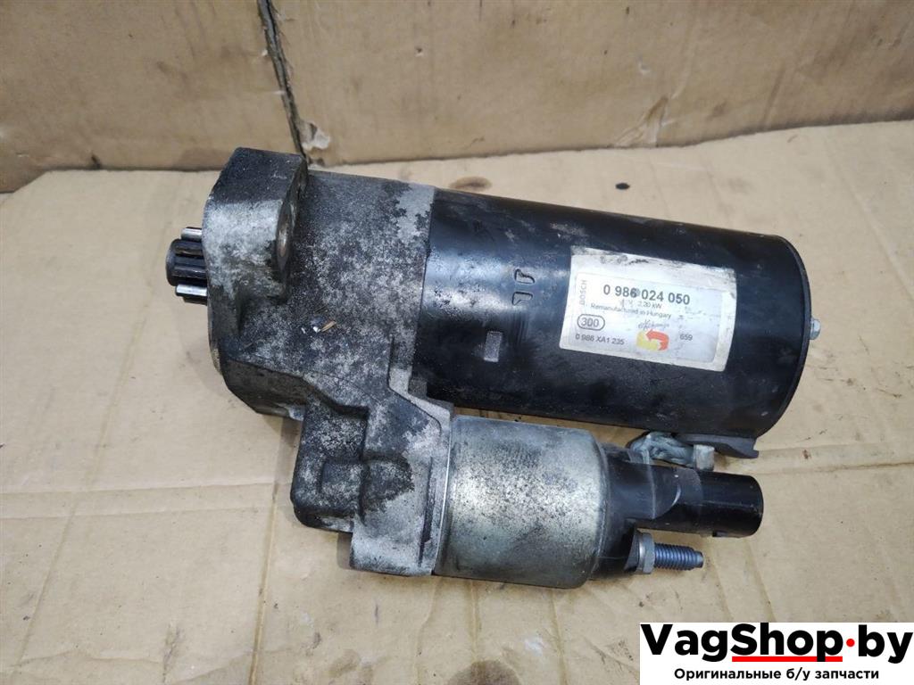 стартер Audi Q7 4L 2006, 3.0 л., TDi, BUG, дизель, АКПП, серебро, внедорожник 5 дв., полный привод, 0986024050 - фото №1