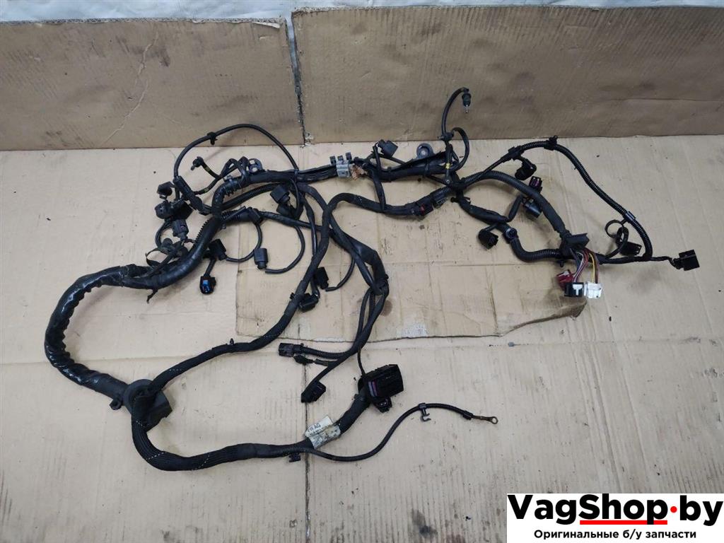 проводка двигателя Audi Q7 4L 2006, 3.0 л., TDi, BUG, дизель, АКПП, серебро, внедорожник 5 дв., полный привод - фото №1