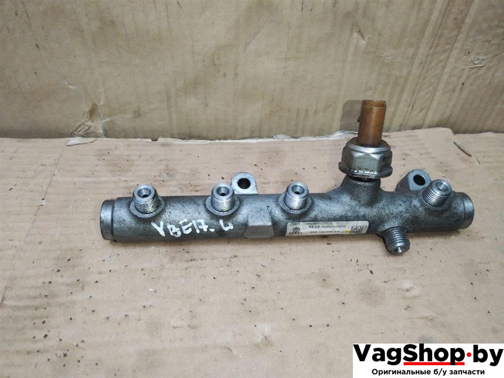 топливная рампа Audi A4 B8/8K 2011, 2.7 л., TDi, CGK, дизель, МКПП, белый, седан, передний привод, 059130089AH, 059130758K - фото №1