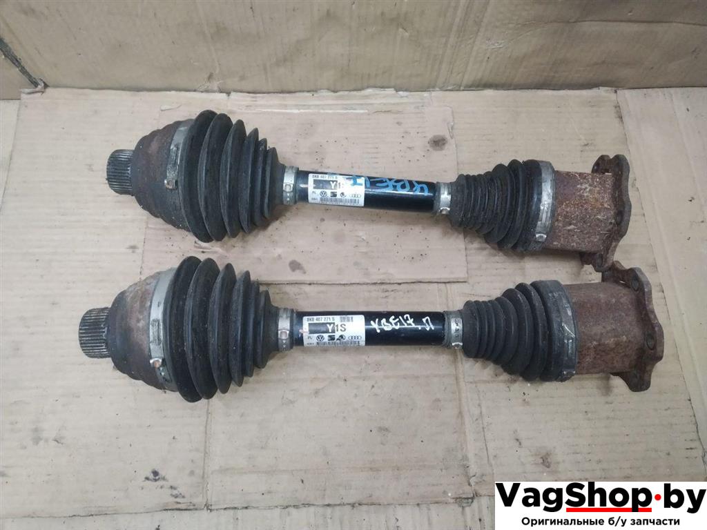 полуось передняя правая (приводной вал, ШРУС) Audi A4 B8/8K 2011, 2.7 л., TDi, CGK, дизель, МКПП, белый, седан, передний привод, 8K0407271S - фото №1