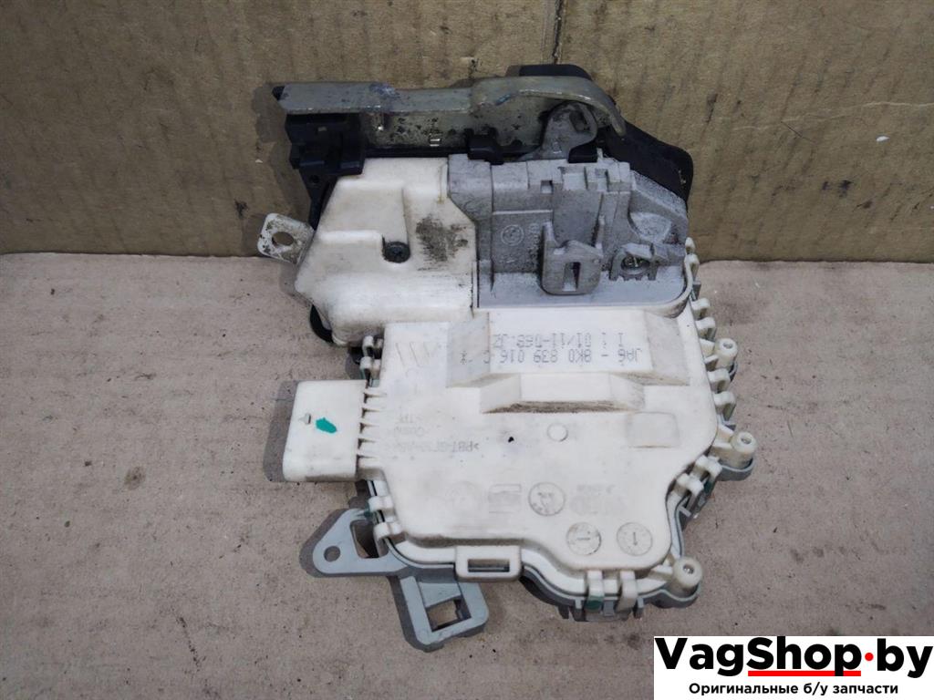 замок двери задней правой Audi A4 B8/8K 2011, 2.7 л., TDi, CGK, дизель, МКПП, белый, седан, передний привод, 8K0839016C - фото №1