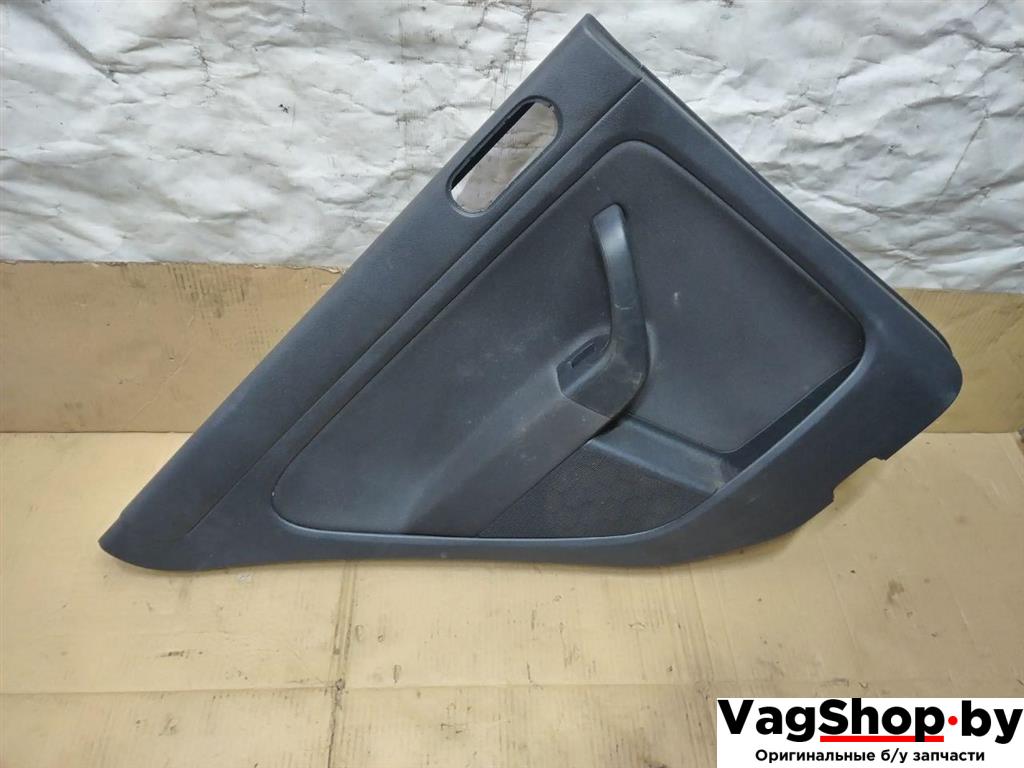 обшивка двери задняя левая Volkswagen Golf Plus 2 поколение 2010, 1.6 л., TDi, CAY, дизель, МКПП, черный, хетчбэк 5 дв., передний привод - фото №1
