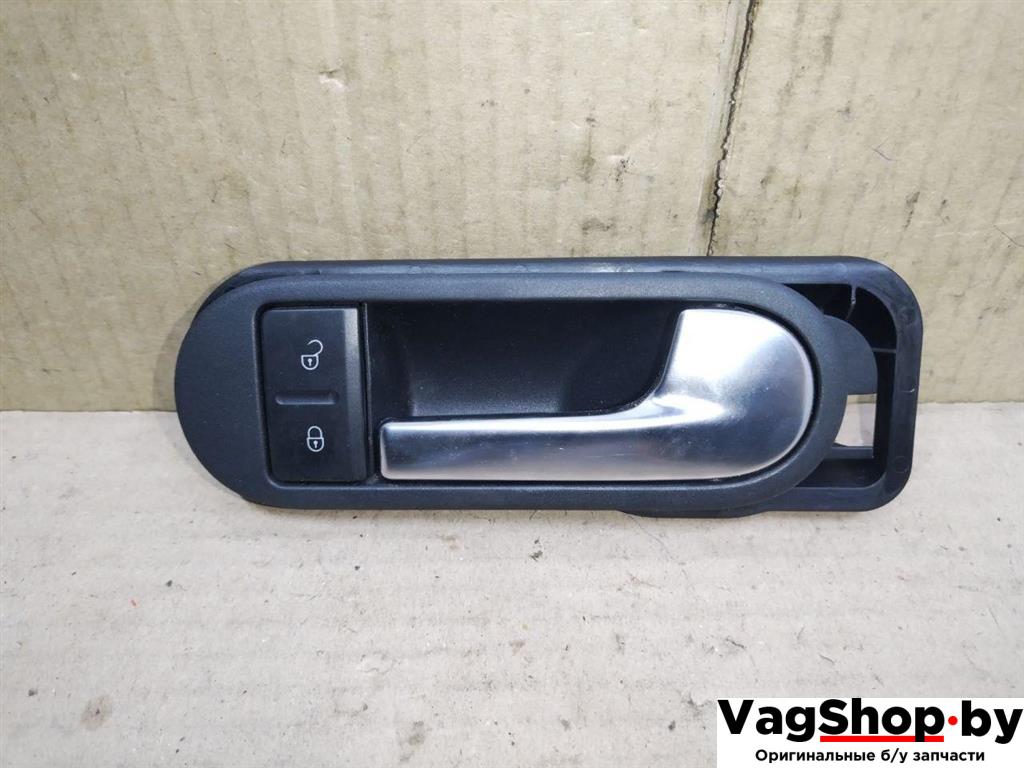 ручка внутренняя передняя правая Volkswagen Golf Plus 2 поколение 2010, 1.6 л., TDi, CAY, дизель, МКПП, черный, хетчбэк 5 дв., передний привод, 5M0837114B, 5M2962125B - фото №1