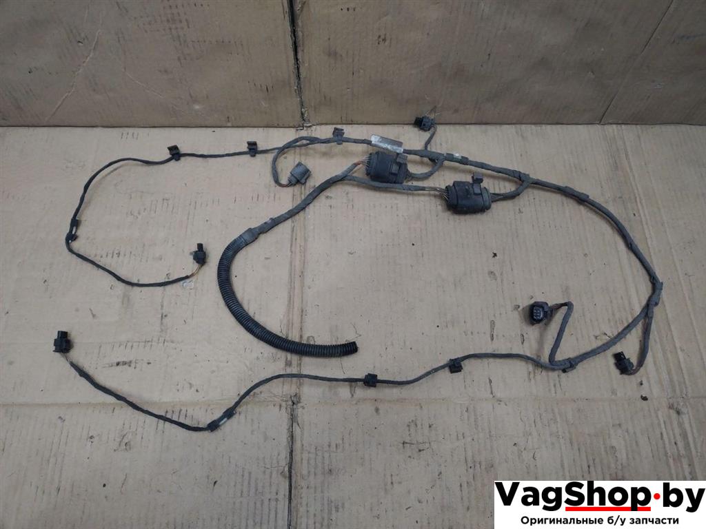 Проводка бампера заднего Audi Q7 4L 2008, 3.0 л., TDi, дизель, АКПП, черный, внедорожник 5 дв., полный привод, 4L0971104 - фото №1