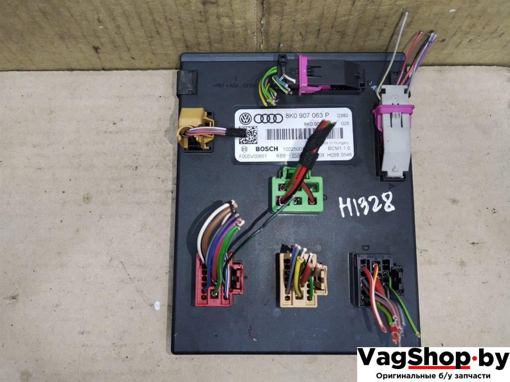 Блок управления BCM (Body Control Module) Audi Q5 8R 2009, 2.0 л., TFSI, CDN, бензин, АКПП, черный, внедорожник 5 дв., полный привод, 8K0907063P - фото №1