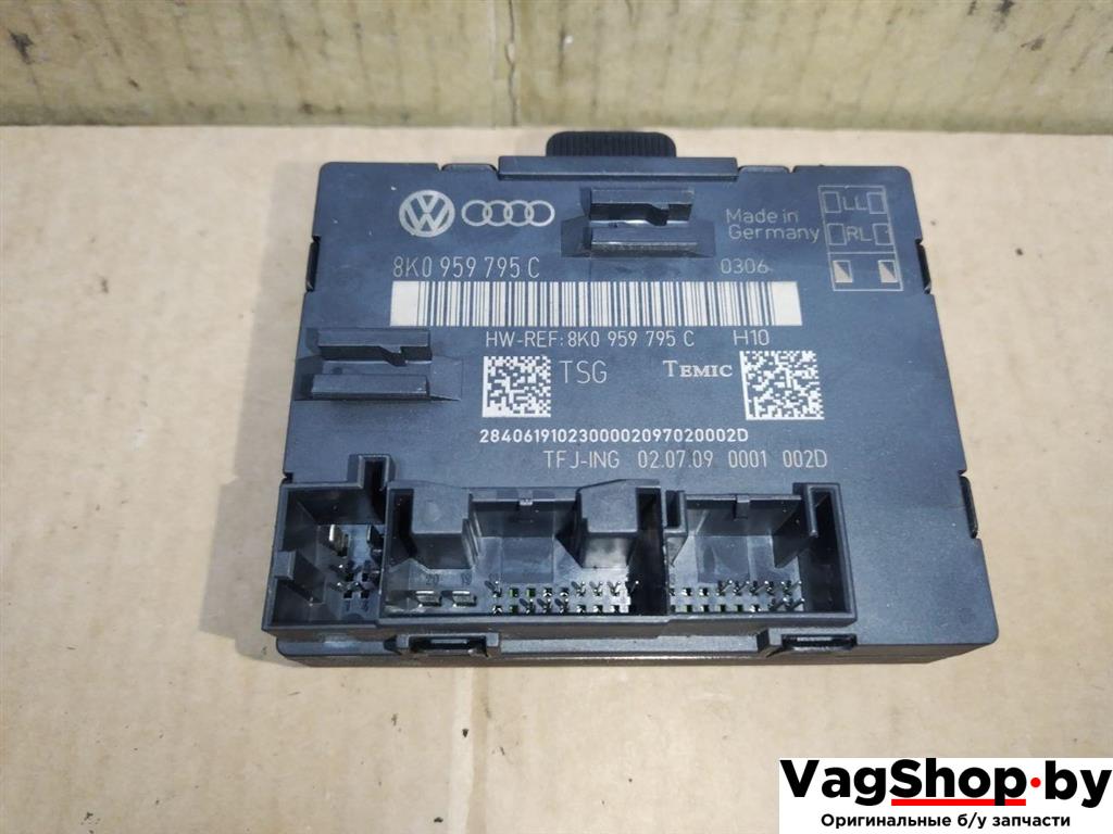модуль управления двери Audi Q5 8R 2009, 2.0 л., TFSI, CDN, бензин, АКПП, черный, внедорожник 5 дв., полный привод, 8K0959795C - фото №1