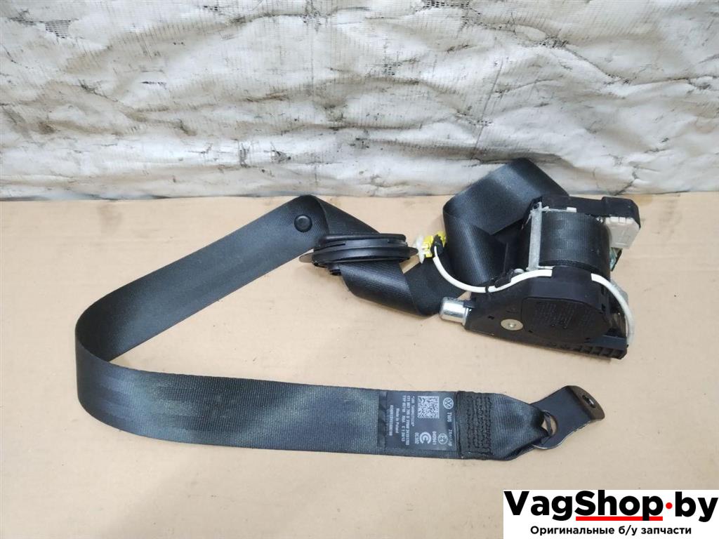 ремень безопасности Volkswagen Touran 2 2013, 1.6 л., TDi, CAY, дизель, МКПП, черный, минивэн, передний привод, 1T1857705DRAA - фото №1