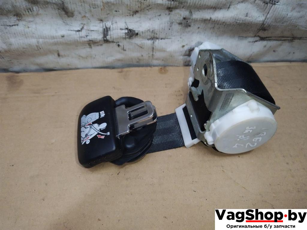 ремень безопасности Volkswagen Touran 2 2013, 1.6 л., TDi, CAY, дизель, МКПП, черный, минивэн, передний привод, 1T0857811DRAA, 1T0857738A - фото №1