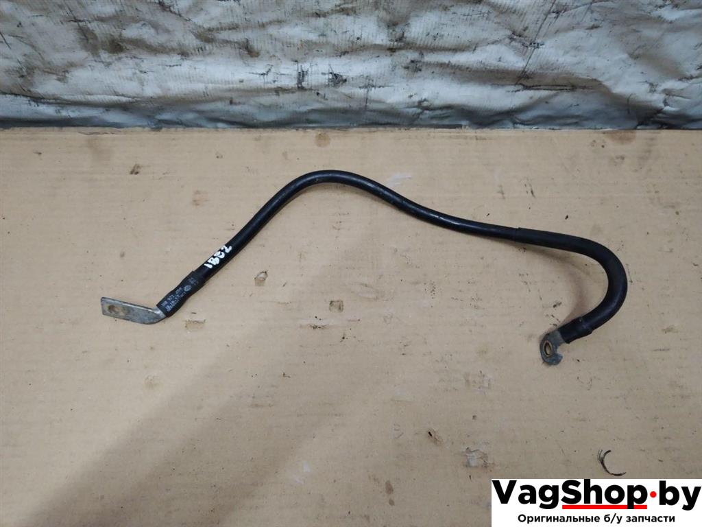 минусовой провод аккумулятора Volkswagen Touran 2 2013, 1.6 л., TDi, CAY, дизель, МКПП, черный, минивэн, передний привод, 1K0971250 - фото №1