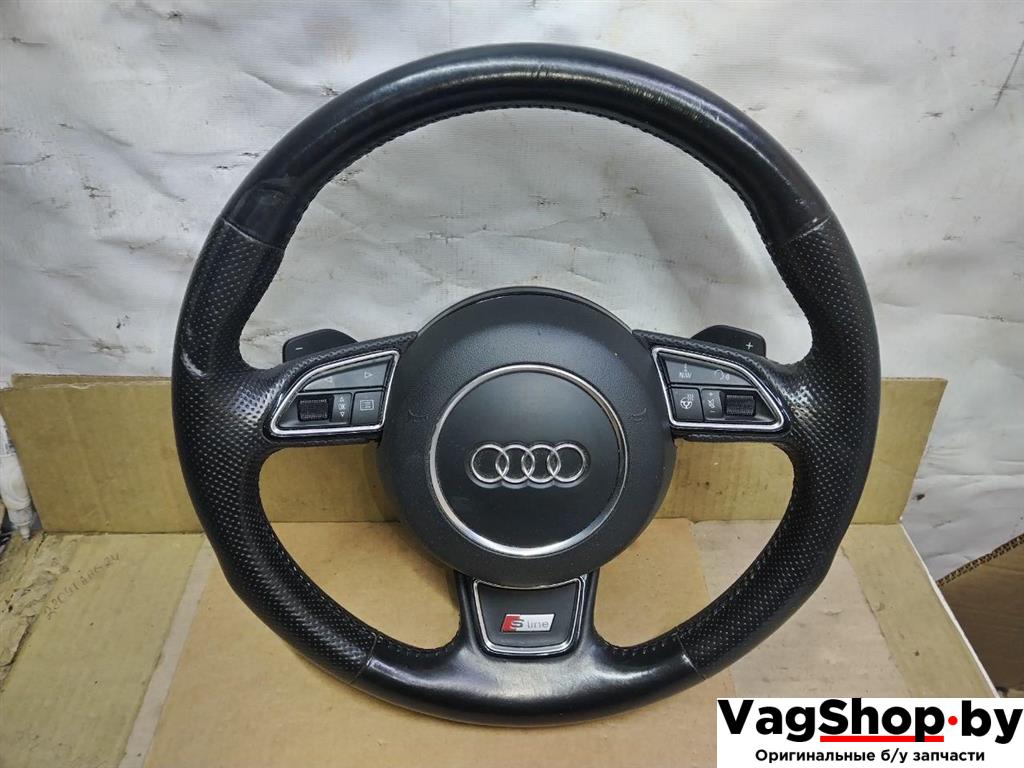 руль Audi A6 4G/C7 2012, 2.0 л., TDi, CGL, дизель, АКПП, серый, универсал, передний привод, 4G0419091AINU, 4G0880201P6PS - фото №1