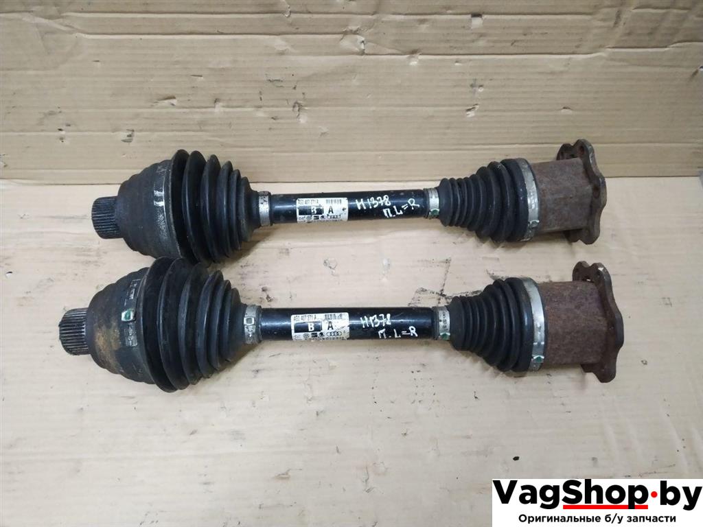 полуось передняя правая (приводной вал, ШРУС) Audi A6 4G/C7 2012, 2.0 л., TDi, CGL, дизель, АКПП, серый, универсал, передний привод, 4G0407271A - фото №1