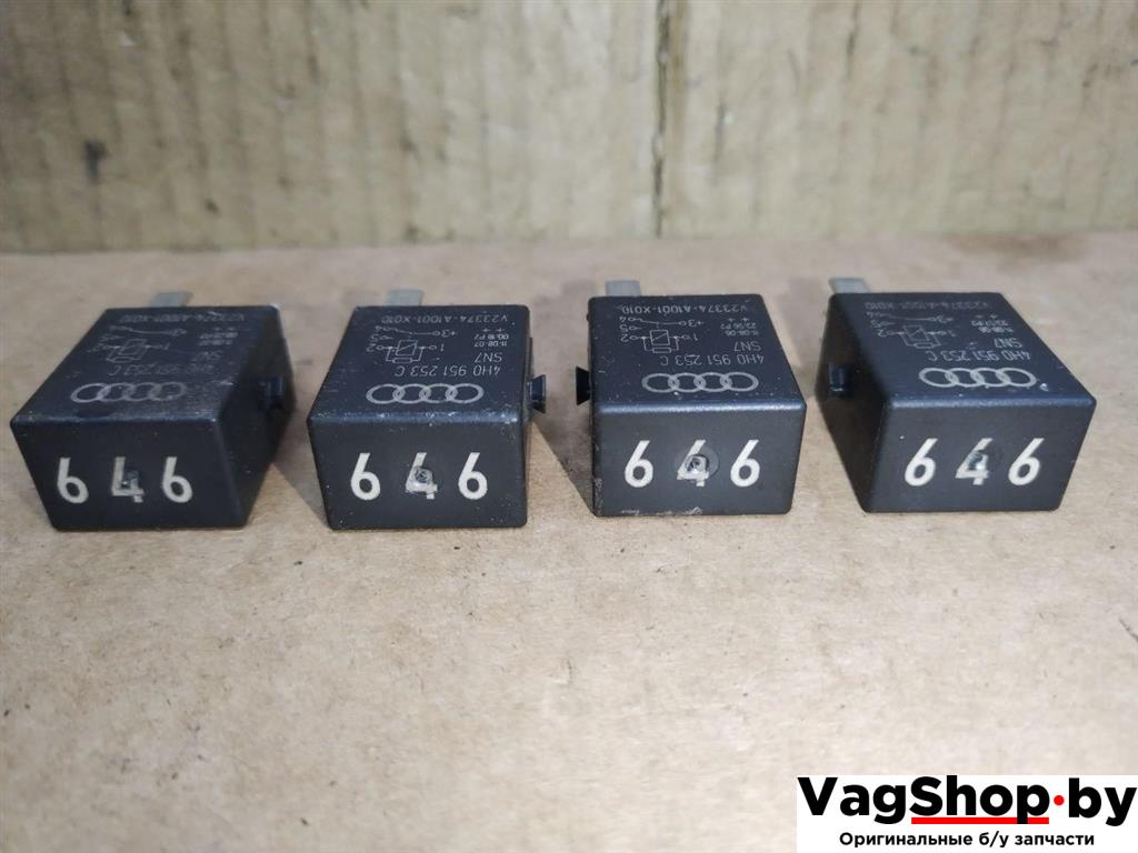 реле (прочие) Audi A6 4G/C7 2012, 2.0 л., TDi, CGL, дизель, АКПП, серый, универсал, передний привод, 646, 4H0951253C - фото №1