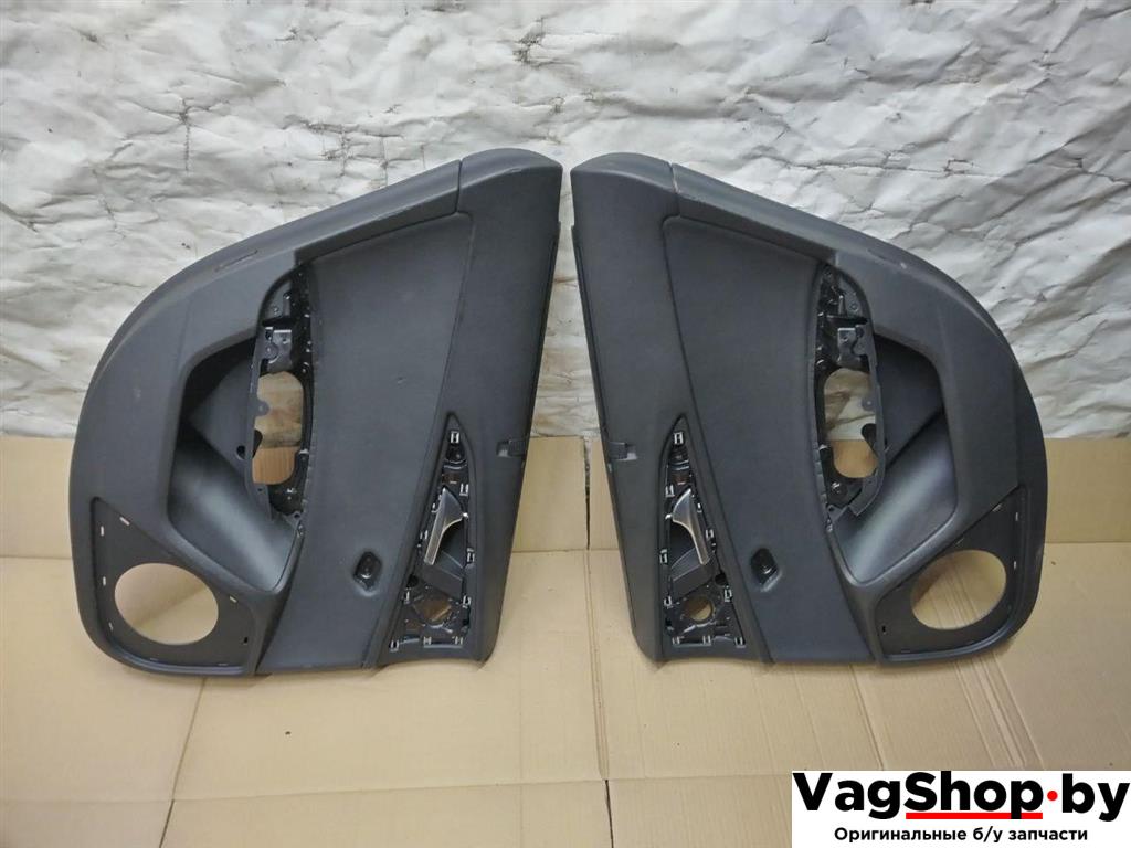 Обшивка двери (дверная карта) комплект Audi A6 4G/C7 2012, 2.0 л., TDi, CGL, дизель, АКПП, серый, универсал, передний привод, 4G9861333QBC, 4G9861334QBC - фото №1