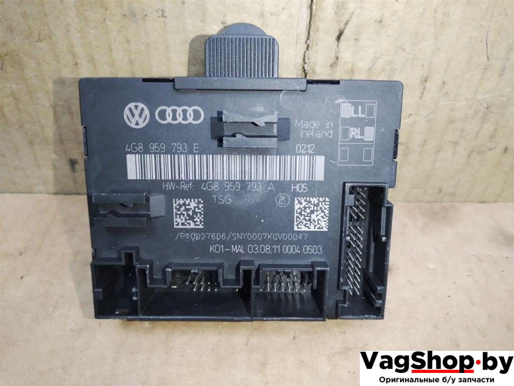модуль управления двери Audi A6 4G/C7 2012, 2.0 л., TDi, CGL, дизель, АКПП, серый, универсал, передний привод, 4G8959793E, 4G8959793A - фото №1