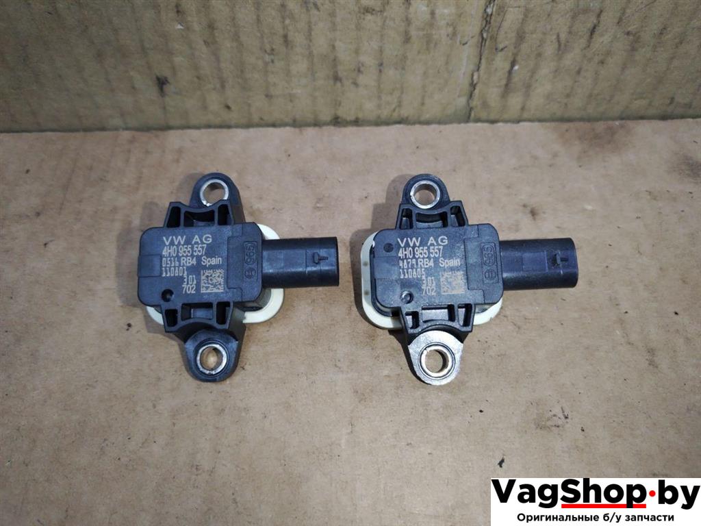 датчик удара Audi A6 4G/C7 2012, 2.0 л., TDi, CGL, дизель, АКПП, серый, универсал, передний привод, 4H0955557 - фото №1