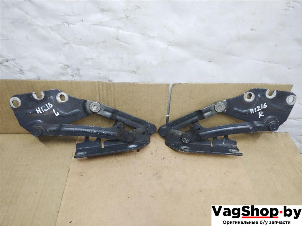 петля капота Volkswagen Golf Plus 2 поколение 2010, 1.6 л., TDi, CAY, дизель, МКПП, черный, хетчбэк 5 дв., передний привод, 5M0823301, 5M0823302 - фото №1