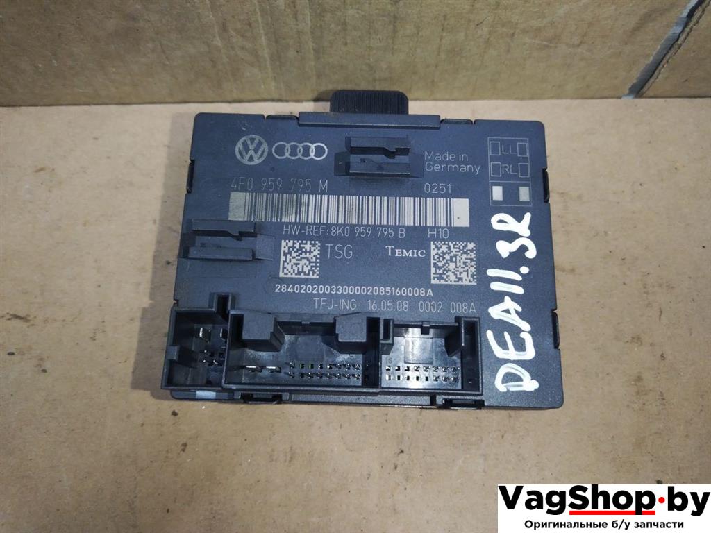 модуль управления двери Audi Q7 4L 2008, 3.0 л., TDi, дизель, АКПП, черный, внедорожник 5 дв., полный привод, 4F0959795M, 8K0959795B - фото №1