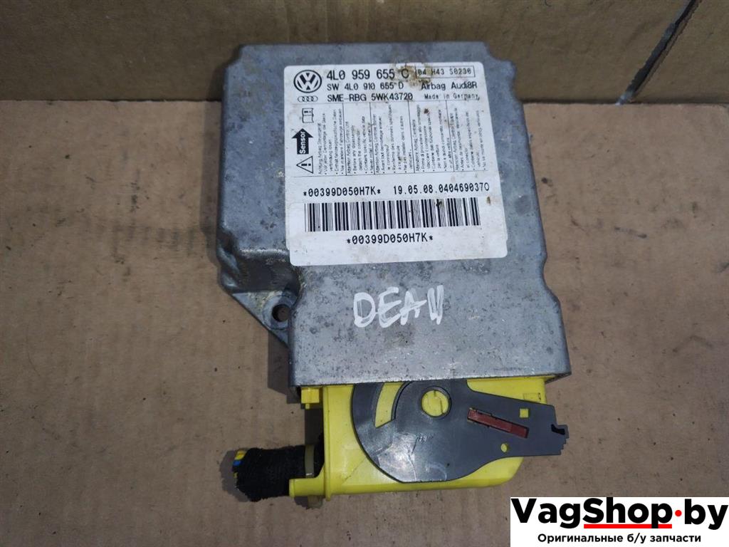 блок AirBag Audi Q7 4L 2008, 3.0 л., TDi, дизель, АКПП, черный, внедорожник 5 дв., полный привод, 4L0959655C, 4L0910655D - фото №1