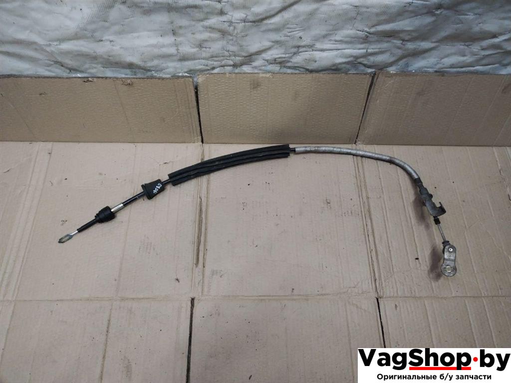 трос кулисы КПП Audi Q7 4L 2008, 3.0 л., TDi, дизель, АКПП, черный, внедорожник 5 дв., полный привод, 4L0713265C - фото №1