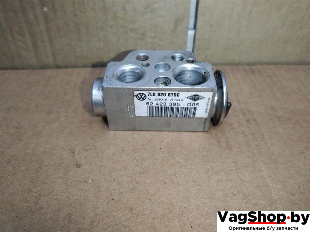 расширительный клапан кондиционера Audi Q7 4L 2008, 3.0 л., TDi, дизель, АКПП, черный, внедорожник 5 дв., полный привод, 7L0820679C - фото №1