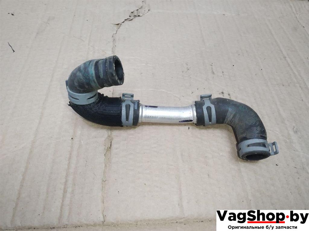 патрубок (трубопровод, шланг) Audi Q7 4L 2008, 3.0 л., TDi, дизель, АКПП, черный, внедорожник 5 дв., полный привод, 7L0819318C, 7L0815987E, 7L0819857C - фото №1