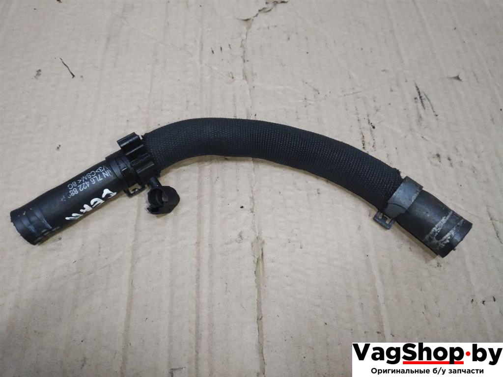 патрубок (трубопровод, шланг) Audi Q7 4L 2008, 3.0 л., TDi, дизель, АКПП, черный, внедорожник 5 дв., полный привод, 7L6122889P - фото №1